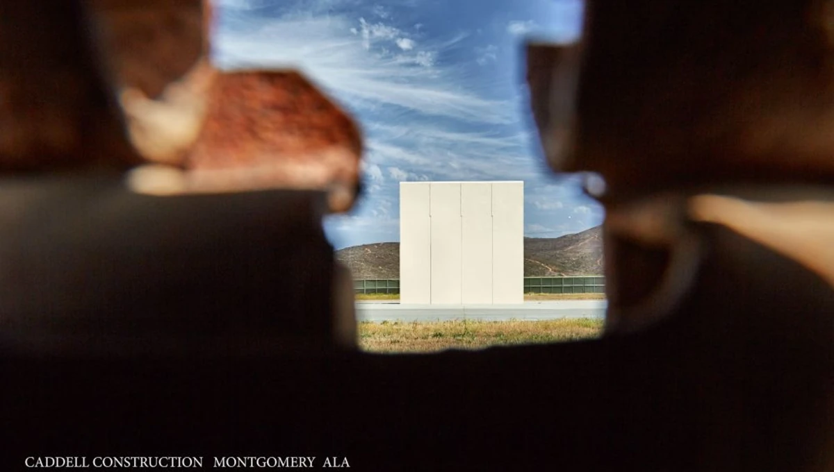 Border Wall prototype                  Caddell Construction1
