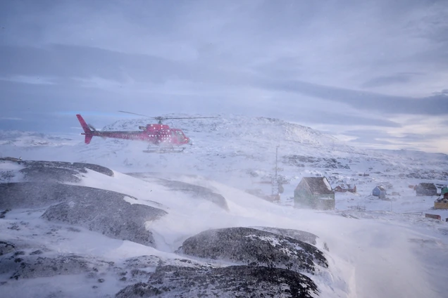 To Oqaatsut by Helicopter